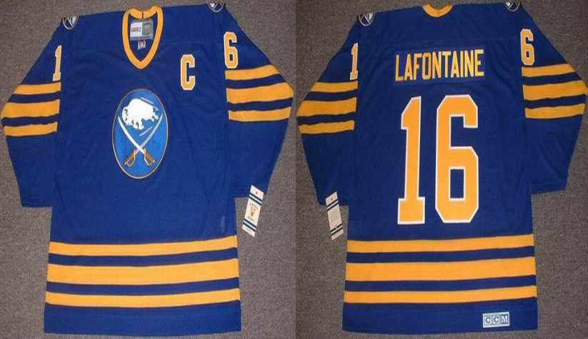 2019 Men Buffalo Sabres #16 Lafontaine blue CCM NHL jerseys->buffalo sabres->NHL Jersey
